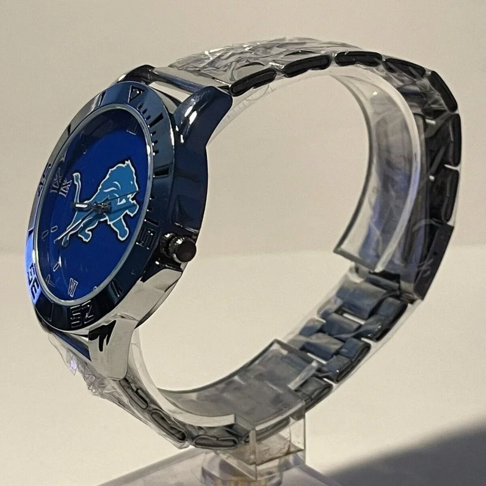 Detroit Lions NFL Stainless-Steel Men's Watch NEW